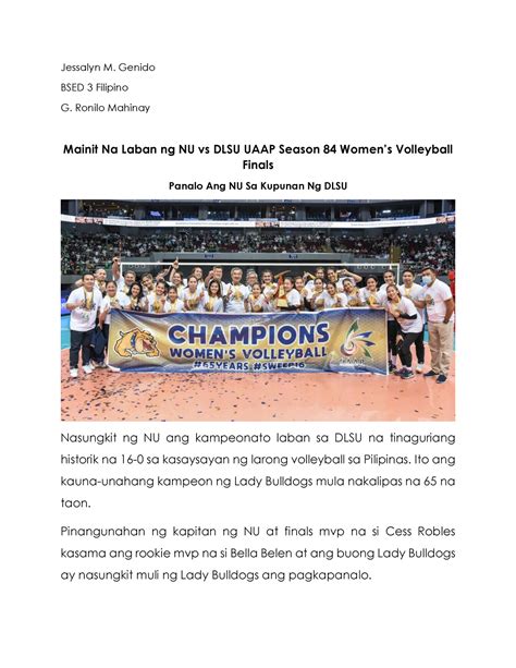 balitang sports latest tagalog today